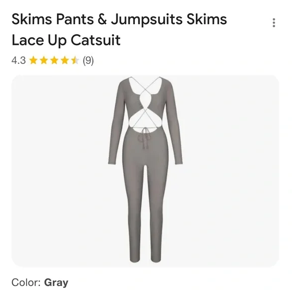 skims lace up cat suit NWT xxs - Picture 2 of 2